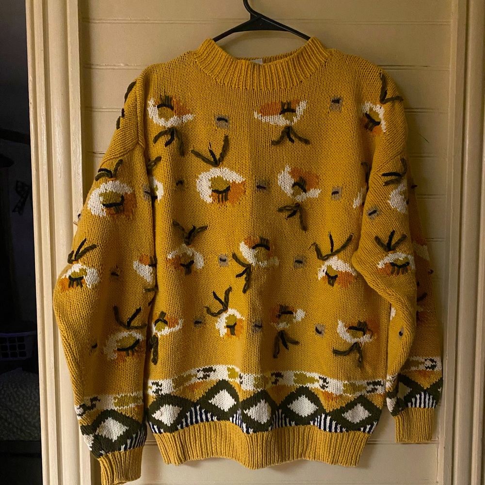 Vintage hand knit sweater